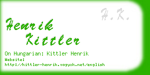 henrik kittler business card